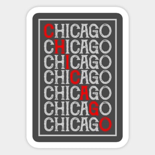 Chicago Typography Sticker